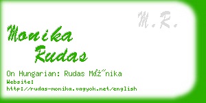 monika rudas business card
